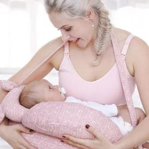 Almofada de Amamentação Tema Animais Bebê e Mamãe