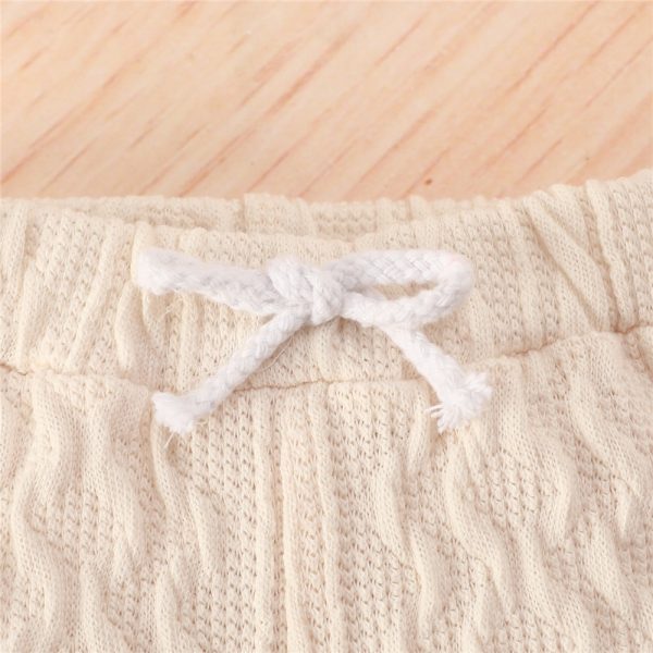 Kit Saída Maternidade Tricot 02 Peças Detalhe Calça