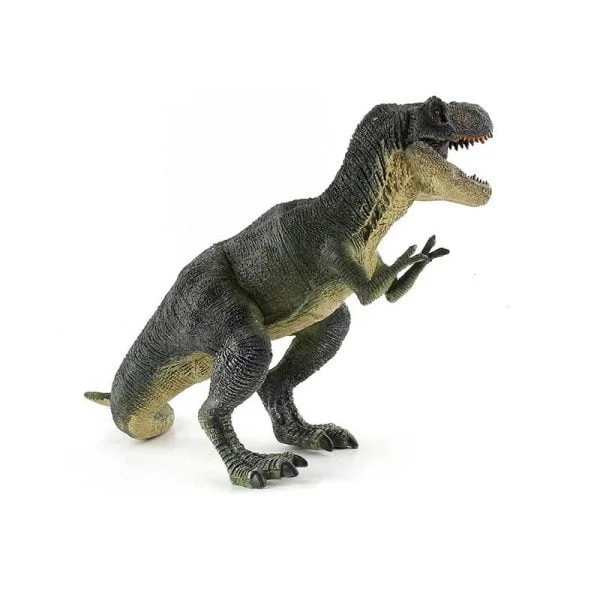 tiranossauro rex de brinquedo verde