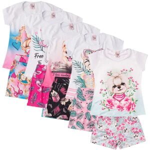 Conjunto Verão Infantil - Leve e Colorido - Para Meninas - Bebê Encanto