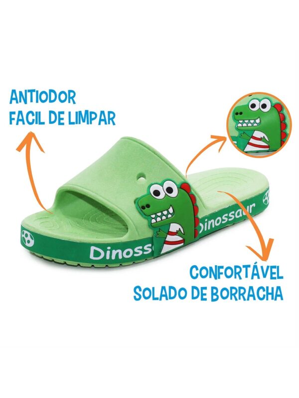 Chinelo Infantil Dinossauro Dino Leve - Aventura aos pés das crianças - Bebê Encanto