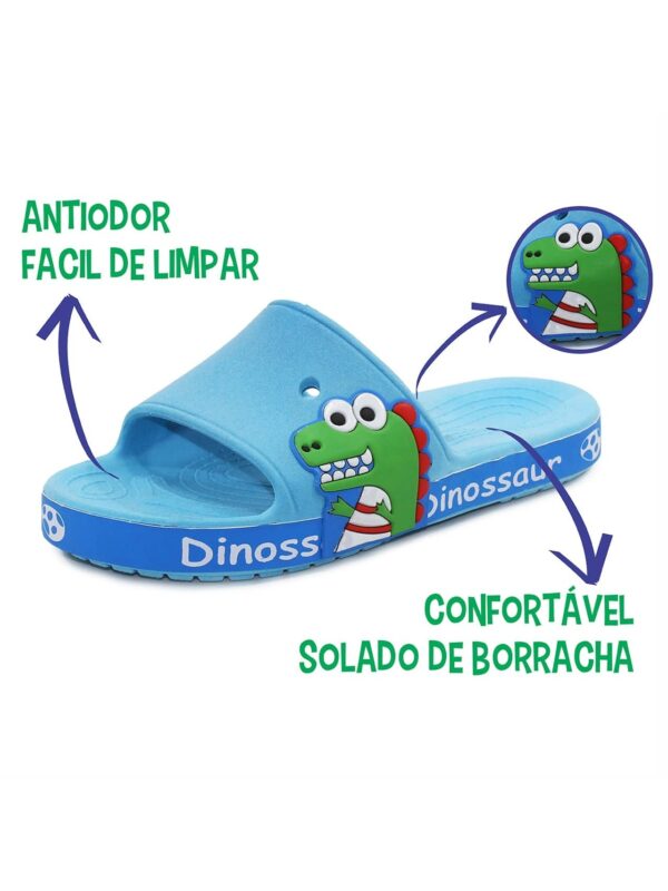 Chinelo Infantil Dinossauro Dino Leve - Aventura aos pés das crianças - Bebê Encanto