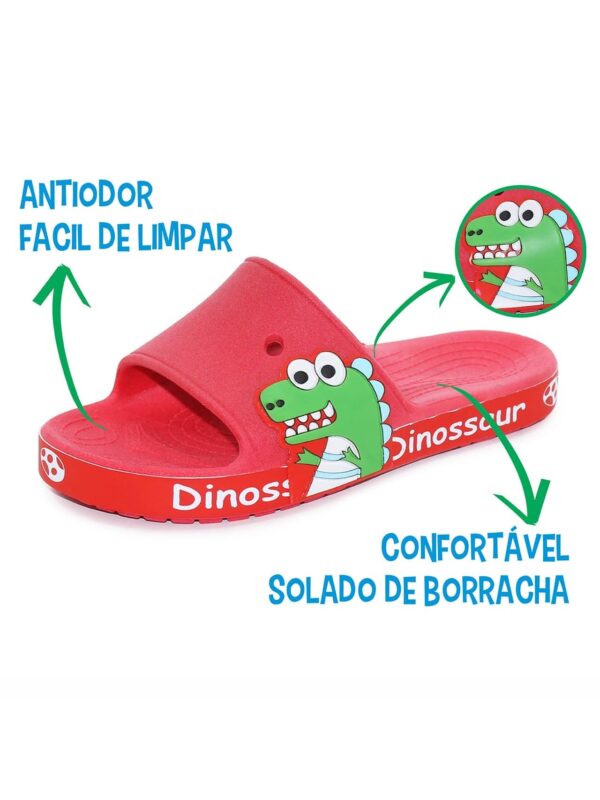 Chinelo Infantil Dinossauro Dino Leve - Aventura aos pés das crianças - Bebê Encanto