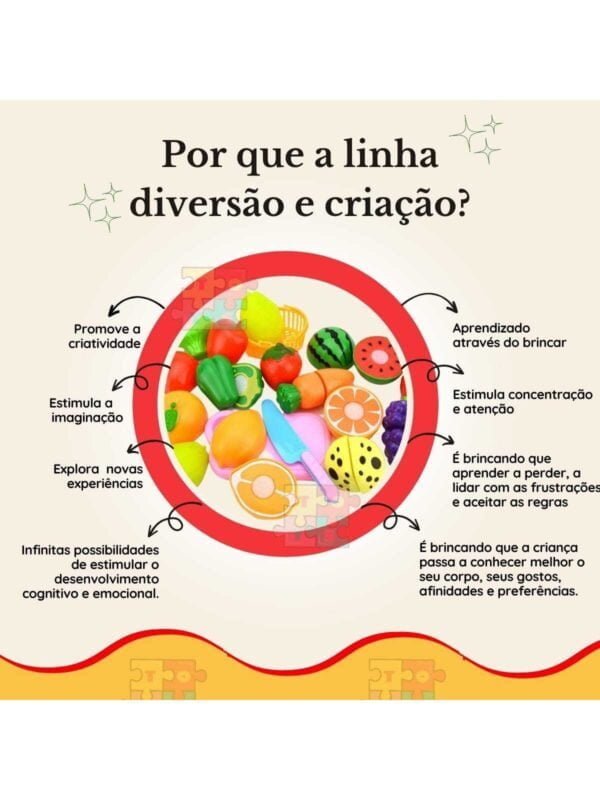 Brinquedo Frutinhas Divertidas - Texturas Coloridas - Educativo e Lúdico - Bebê Encanto