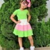 Vestido Infantil - Multicolorido - Elegante e Casual - Bebê Encanto