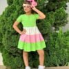 Vestido Infantil - Multicolorido - Elegante e Casual - Bebê Encanto