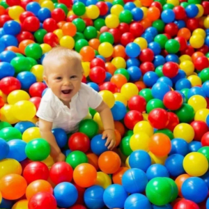 Piscina de Bolinhas - Multicolorido - Certificado Inmetro - Bebê Encanto