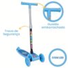 Scooter infantil - Com luz de led - Ajustável e dobrável - Bebê Encanto