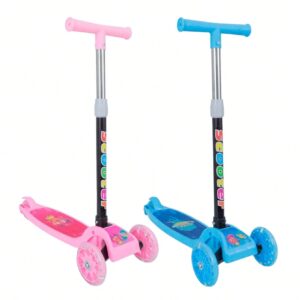 Scooter infantil - Com luz de led - Ajustável e dobrável - Bebê Encanto