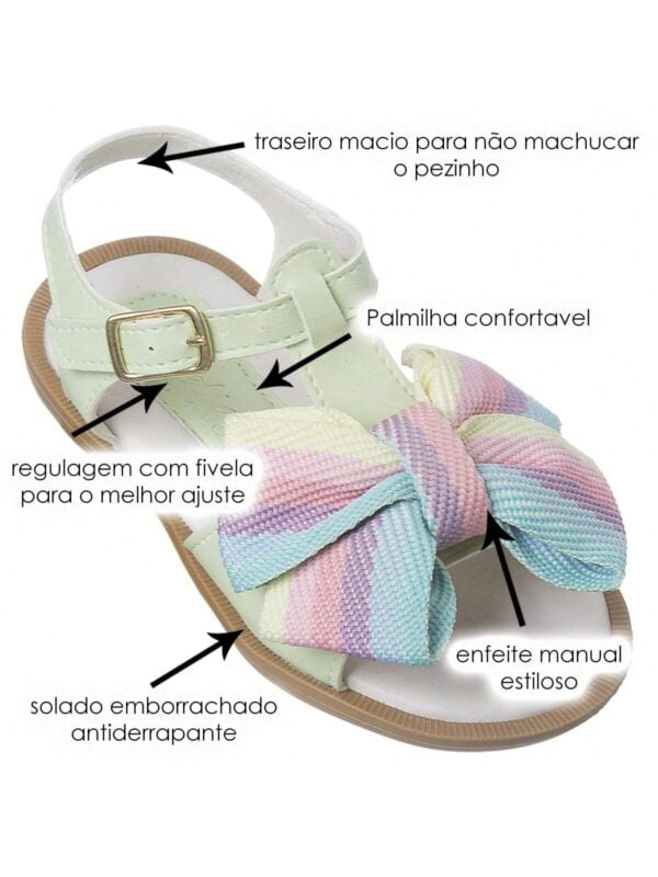 Kit Sandália Feminina Sandalinha Infantil - Charme e Conforto Para as Pequenas - Bebê Encanto