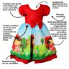 Vestido Chapeuzinho Vermelho - Encantador e Confortável - Bebê Encanto