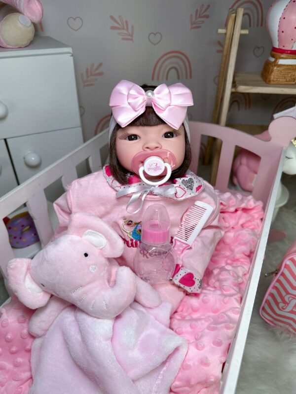 Boneca Reborn Infantil - Realista - Vários Itens Inclusos - Bebê Encanto