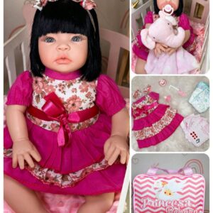 Boneca Reborn Infantil - Realista Para Brincar - Inclui Bolsa Maternidade - Bebê Encanto