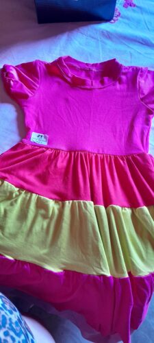 Vestido Infantil - Multicolorido - Elegante e Casual photo review