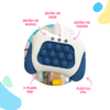 Mini Gamer Console - Sensorial Anti Stress - Formato de Bolha - Bebê Encanto