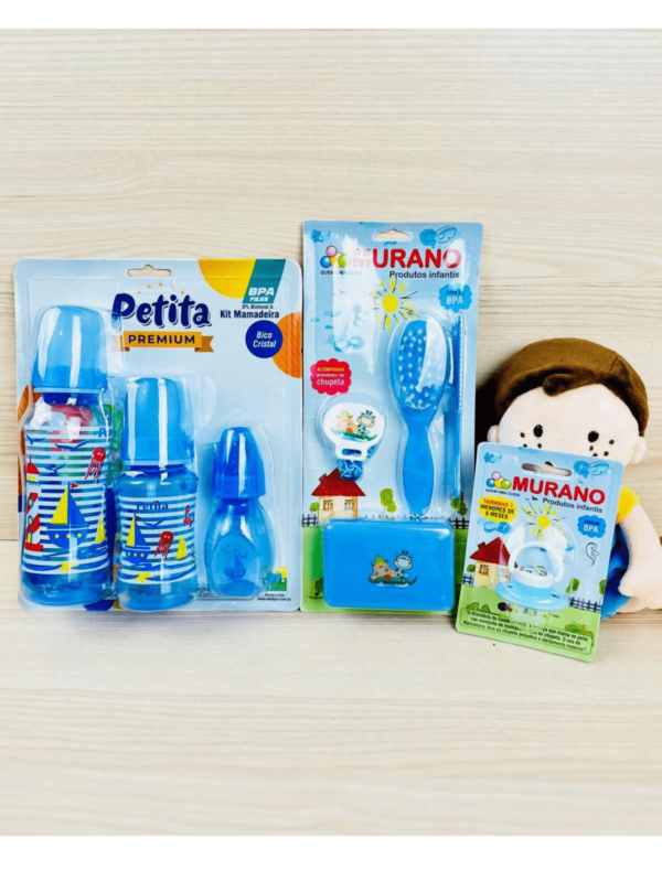 Baby Care - Kit Completo - Azul em polipropileno - Bebê Encanto