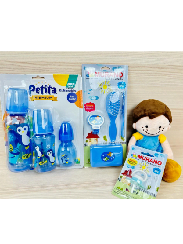 Baby Care - Kit Completo - Azul em polipropileno - Bebê Encanto