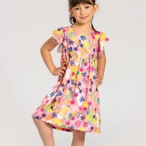 Moda Infantil - Estampa Floral - Manga Curta - Bebê Encanto