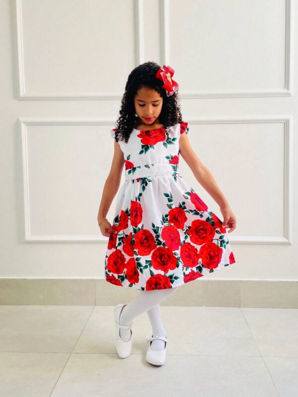 Vestido Infantil Estampado - Ideal para Festas - Fresquinho e Confortável - Bebê Encanto