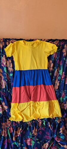 Vestido Infantil - Multicolorido - Elegante e Casual photo review