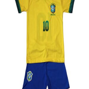 Conjunto Infantil Futebol - Seleção Brasileira - Amarelinha - Bebê Encanto