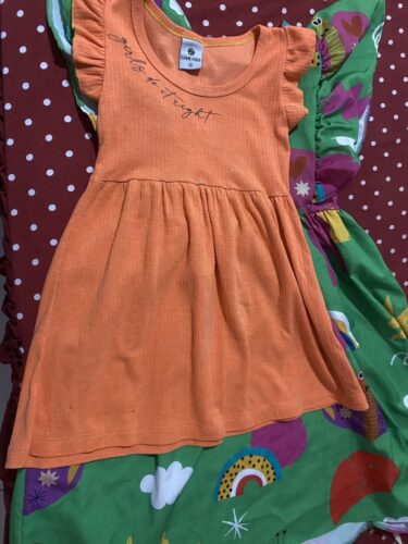Vestido Infantil Boho - Estilo Vintage - Manga Curta photo review