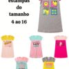 Vestidos Infantil - Confortável - Estampa Multicolorida - Bebê Encanto