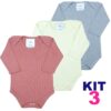 Kit Body Canelado Infantil - Confortável e Fresco - Bebê Encanto