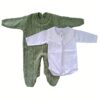 Kit para bebês - Trança macia - Body com bordado delicado - Bebê Encanto