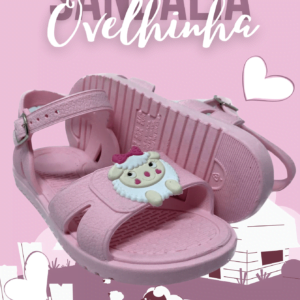 Sandalinha Ovelhinha Rosa - Conforto Estiloso para Pequenas Aventureiras - Bebê Encanto