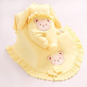Ursa Amarelo - Conforto para Recém-Nascidos - 4 Peças - Bebê Encanto
