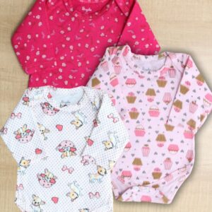 Kit Infantil - Estampas Divertidas - 100% Algodão - Bebê Encanto