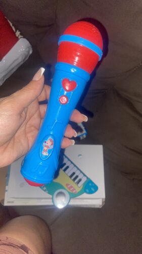 Microfone Infantil Musical - Sai A Voz de Verdade - Cor Rosa Chiclete photo review