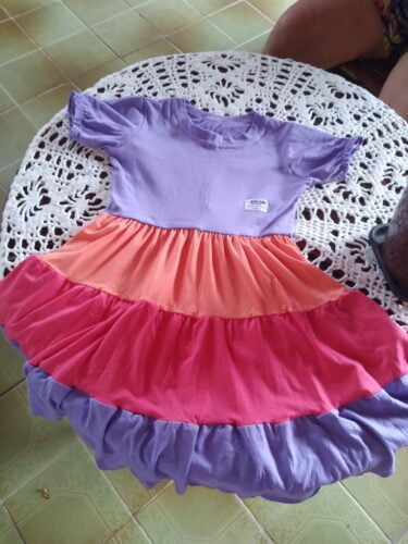 Vestido Infantil - Multicolorido - Elegante e Casual photo review
