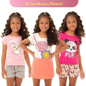 Kit Multicolorido Menina - Confortável e Fofo - Bebê Encanto