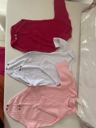 Kit 3pcs Body Canelado Manga Longa - Menino, Menina e Unissex photo review