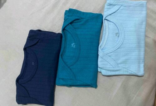 Kit 3pcs Body Canelado Manga Longa - Menino, Menina e Unissex photo review