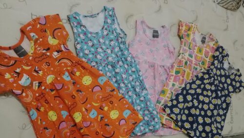 Kit Vestido Infantil Verão - 5 Peças - Estilo Casual photo review