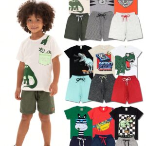 Kit Infantil Menino - Confortável e Fresquinho - Bebê Encanto