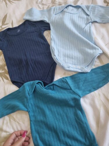 Kit 3pcs Body Canelado Manga Longa - Menino, Menina e Unissex photo review