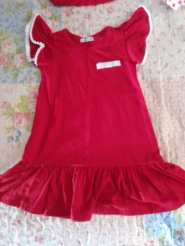 Vestido Infantil Menina - Vermelho - Estilo Casual photo review