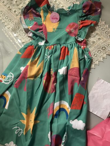 Vestido Infantil Boho - Estilo Vintage - Manga Curta photo review