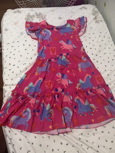 Vestido Infantil Boho - Estilo Vintage - Manga Curta photo review