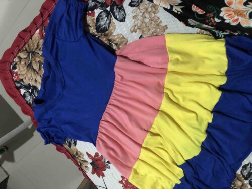 Vestido Infantil - Multicolorido - Elegante e Casual photo review