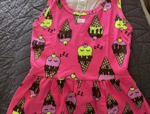 Vestido Infantil - Sorvetinhos Neon - Estilo Casual photo review