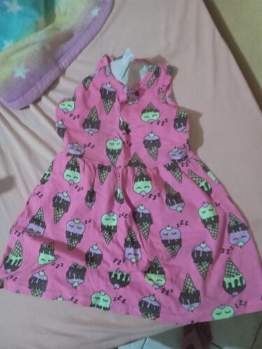 Vestido Infantil - Sorvetinhos Neon - Estilo Casual photo review