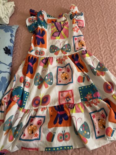 Vestido Infantil Boho - Estilo Vintage - Manga Curta photo review