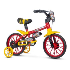 Bicicletinha Colorida - Motor X PU - Aro 12 e Rodinhas - Bebê Encanto